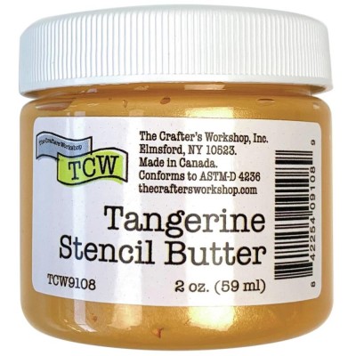 TCW - Stencil Butter couleur «Tangerine» 2 oz  